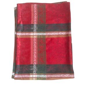 Benson Mill Yarn Dyed Jacquard Fabric Plaid Tablecloth Holiday Winter Christmas